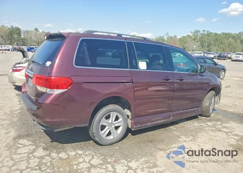 2010 Honda Odyssey Touring z USA, uszkodzony, nr VIN 5FNRL3H92AB007862
